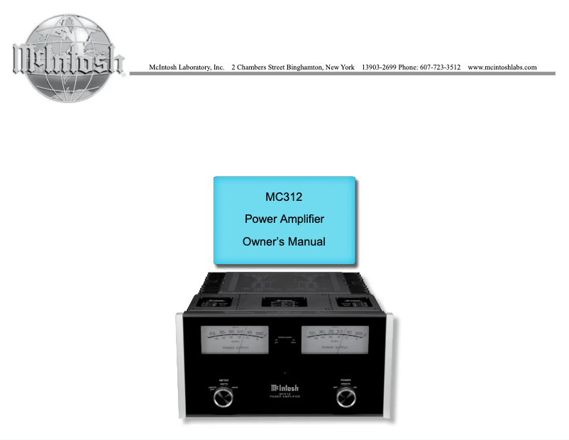 First page image of the manual for MC462