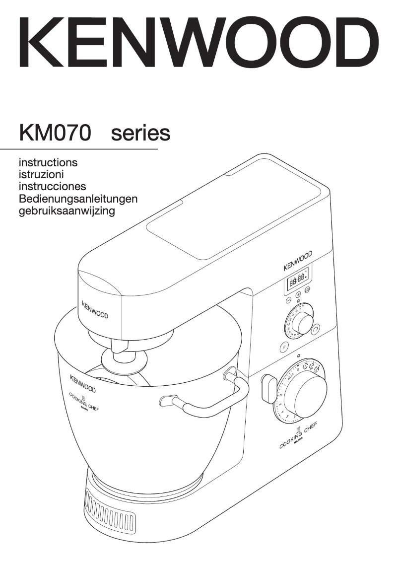 First page image of the manual for KM086