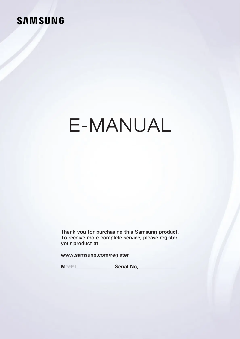 Page 1 of the manual User Manual Samsung UE40JU6490U
