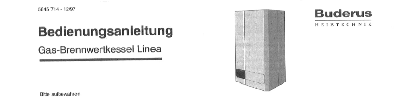 First page image of the manual for Linea