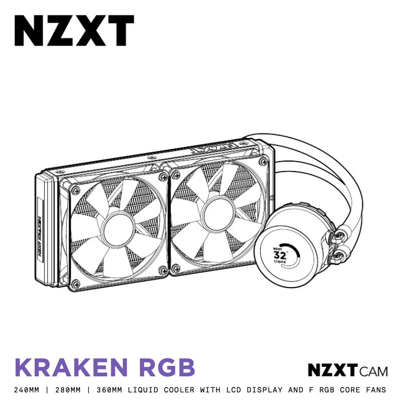 Page 1 of the manual User Manual NZXT Kraken 360 RGB