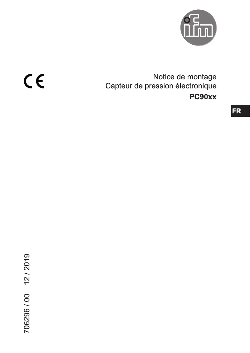 Page 1 of the manual User Manual IFM PC9010