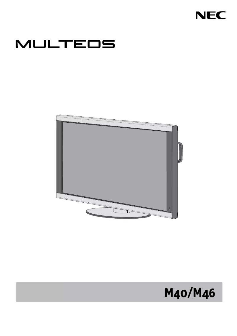 First page image of the manual for MULTEOS M40