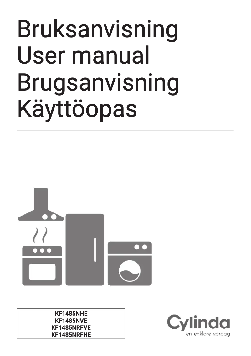 First page image of the manual for KF1485NVE