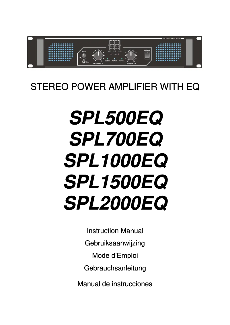 Page 1 of the manual User Manual Skytec SPL-1500EQ
