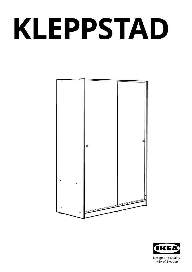 First page image of the manual for KLEPPSTAD 304.372.41