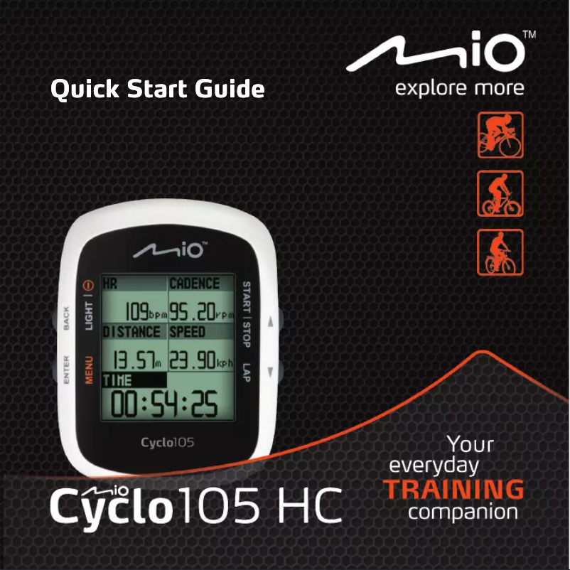 Image de la première page du manuel de l'appareil Cyclo 105