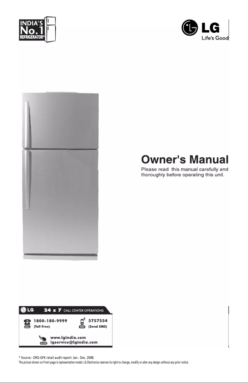 First page image of the manual for GL-365YMQG4