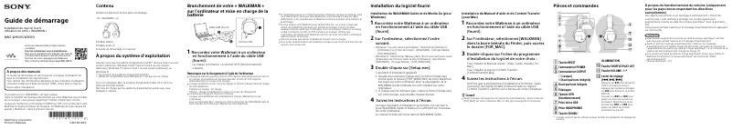 First page image of the manual for Walkman NWZ-WH505