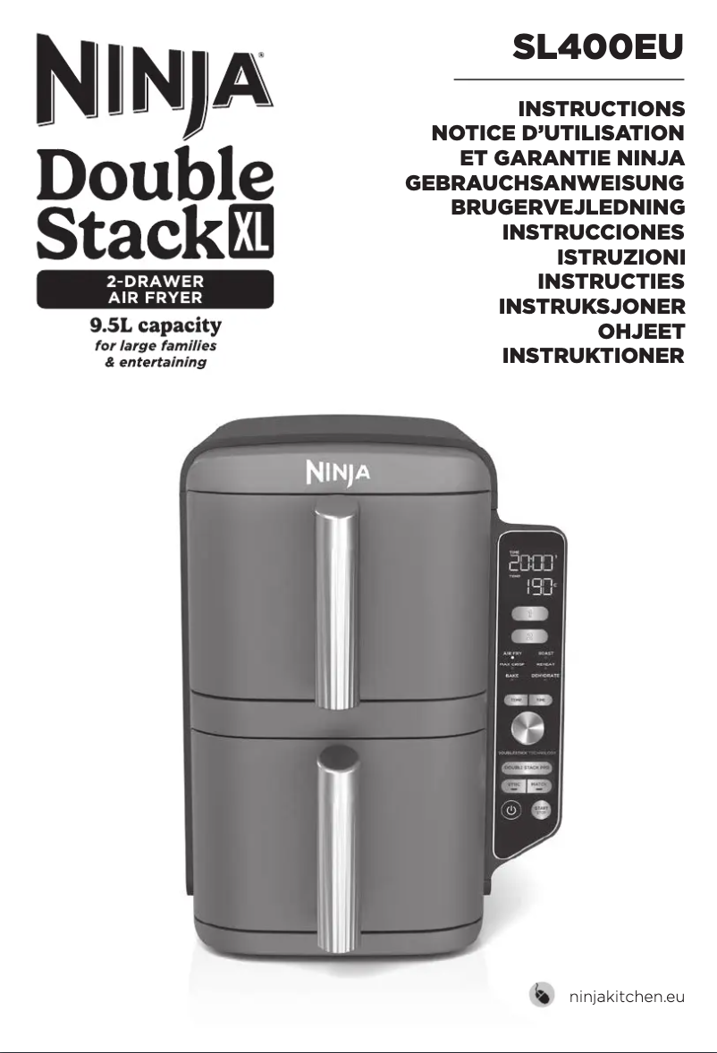 Image de la première page du manuel de l'appareil Double Stack XL SL400EU