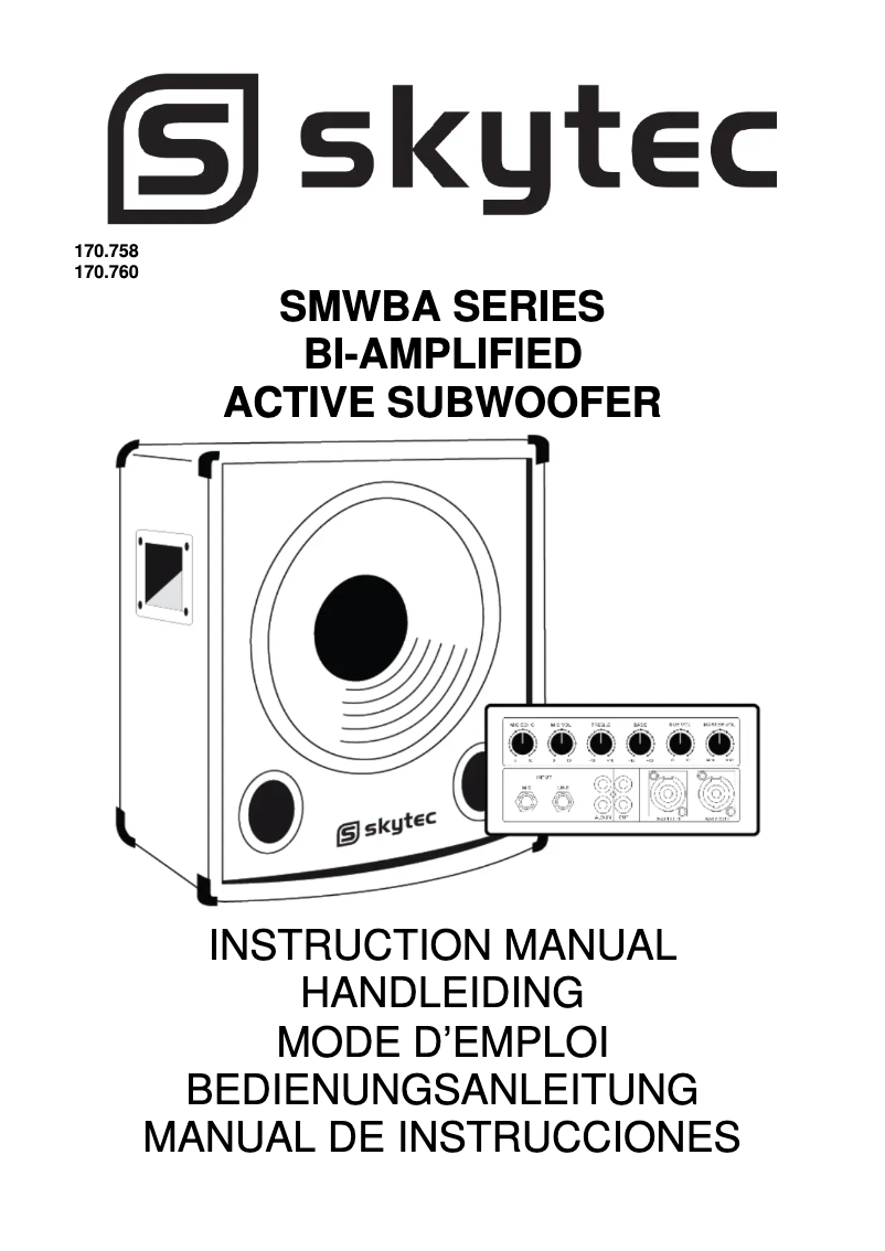 First page image of the manual for SMWBA18