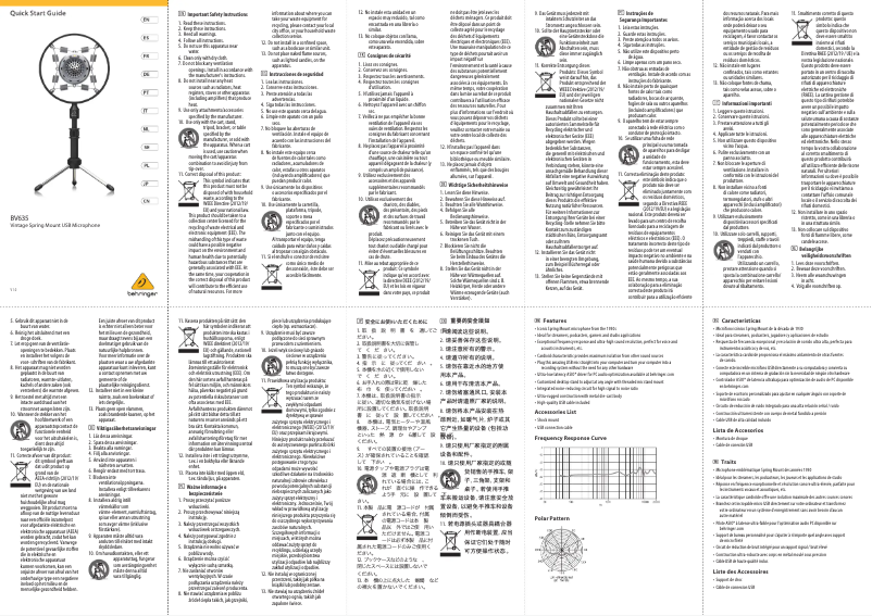 First page image of the manual for BV635