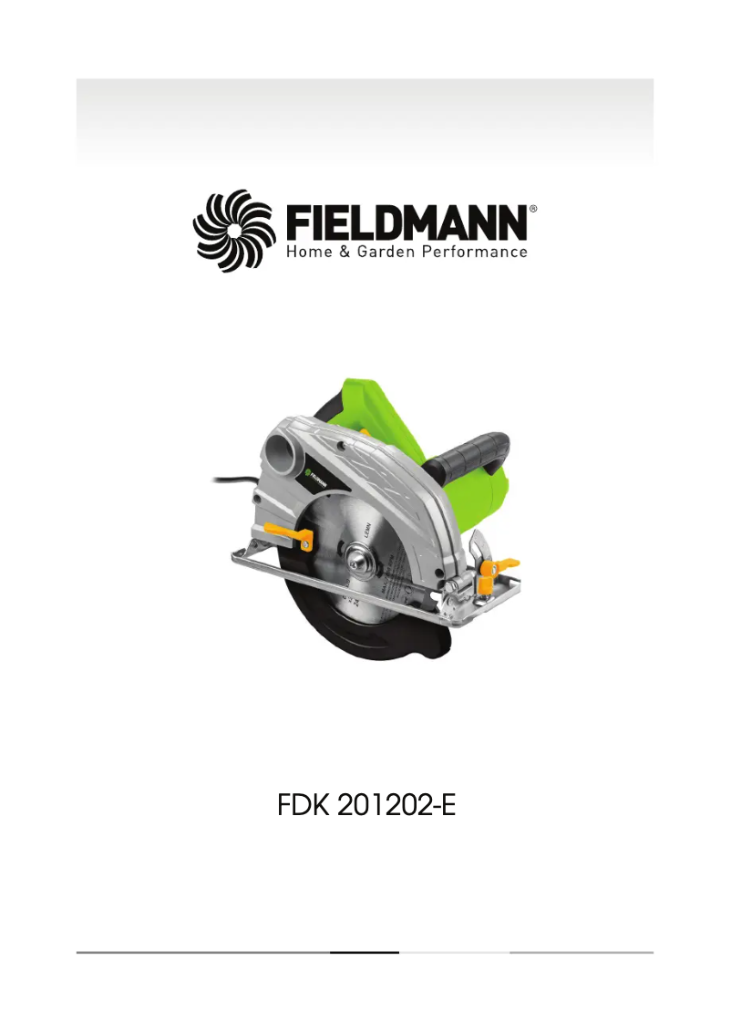 First page image of the manual for FDK 201202-E