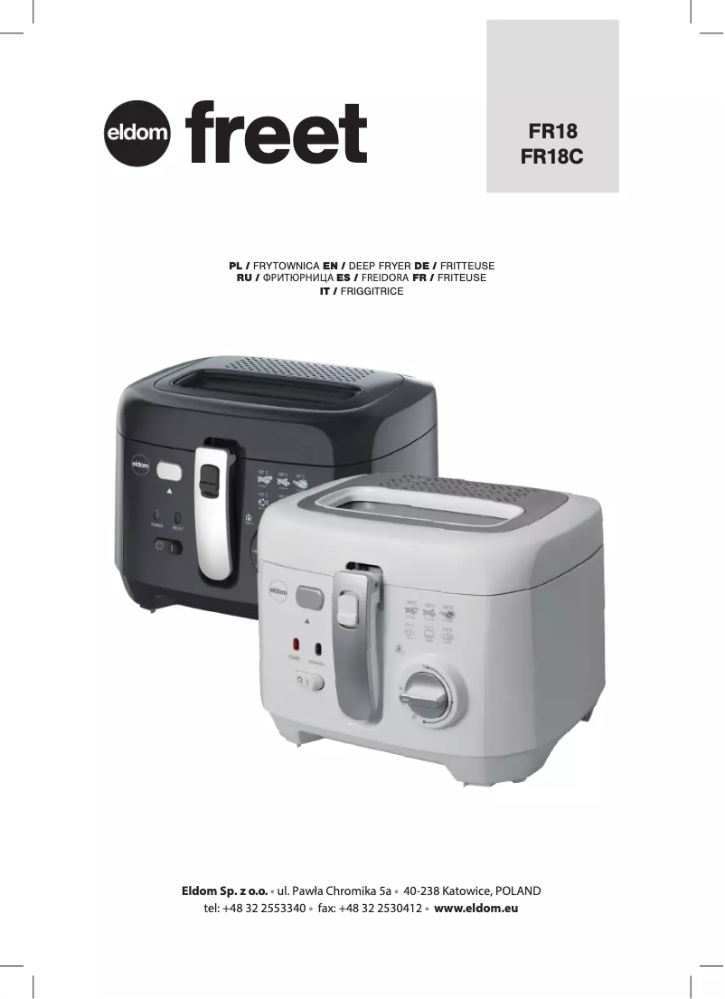 First page image of the manual for Freet FR18C