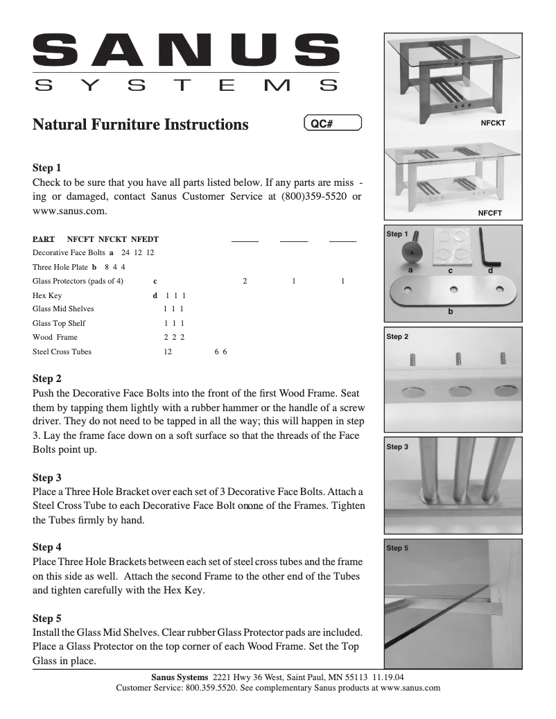First page image of the manual for NFCFT