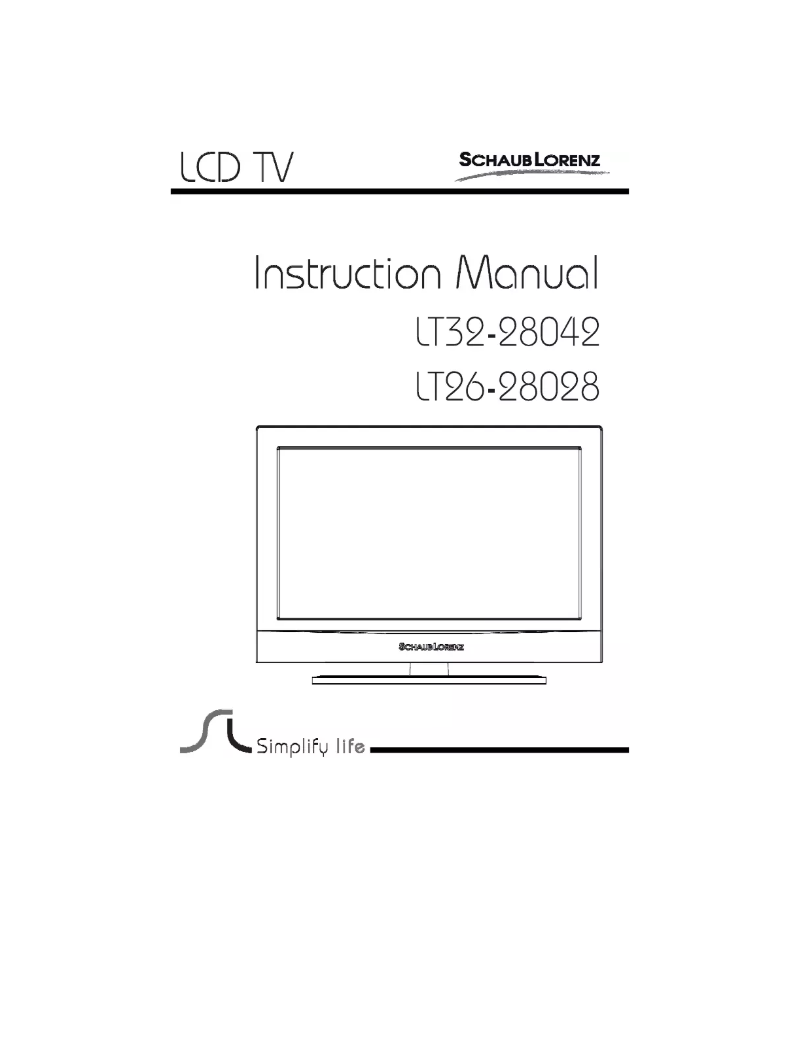 Page 1 de la notice Manuel utilisateur Schaub Lorenz LT26-28028