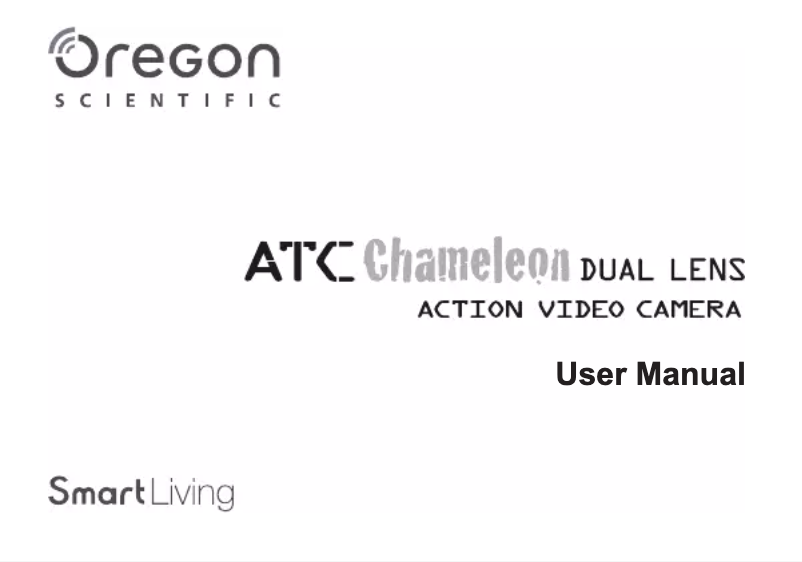 Page 1 of the manual User Manual Oregon Scientific ATC Chameleon