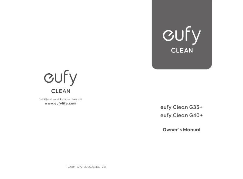 Image de la première page du manuel de l'appareil RoboVac G35+