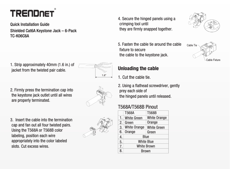 First page image of the manual for TC-K06C6A