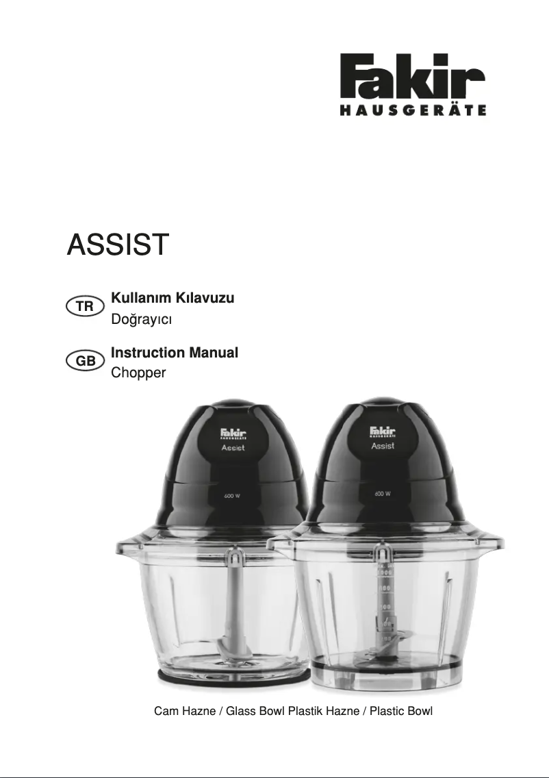 Page 1 of the manual User Manual Fakir Assist