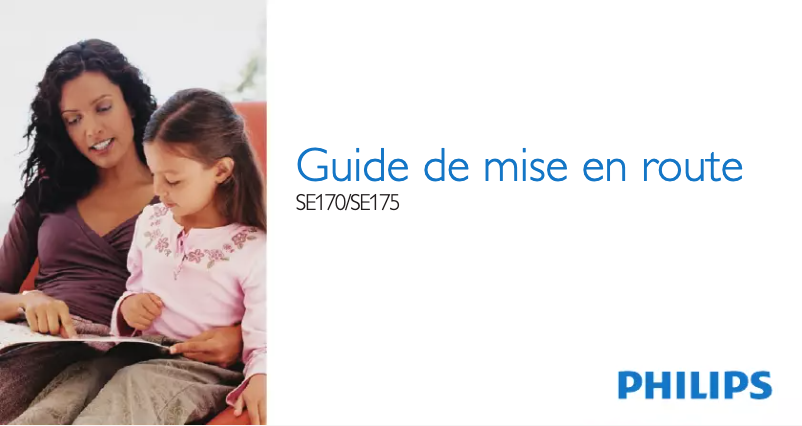 Page 1 of the manual Quick Start Guide Philips Perfect sound SE1752B