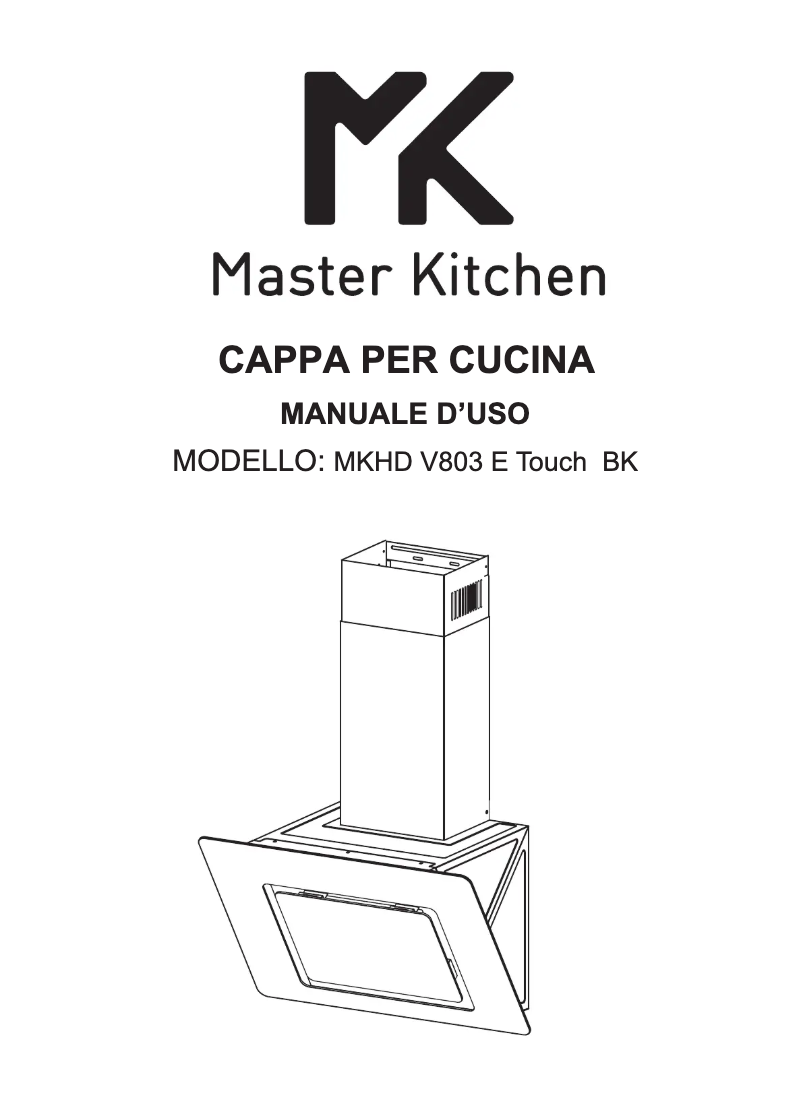 Page 1 of the manual User Manual Master Kitchen MKHD V803 E TOUCH BK