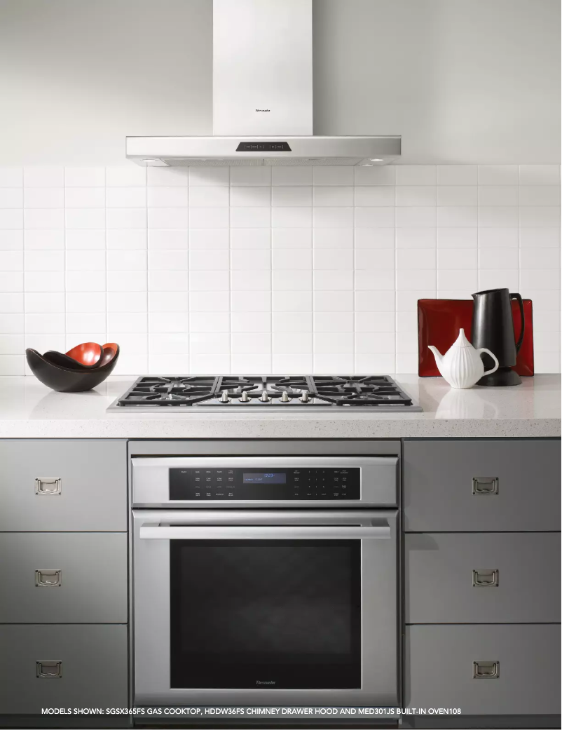 Page 1 of the manual Technical Sheet Thermador SGSX365FSS