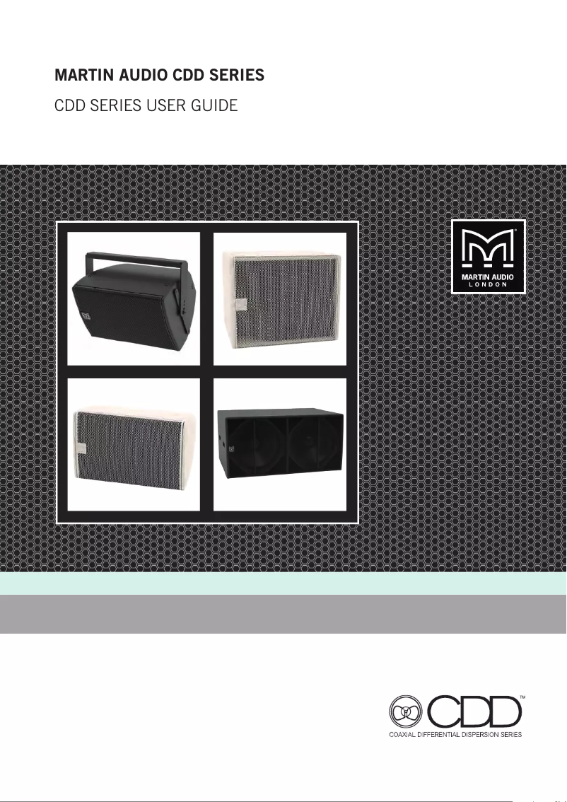 First page image of the manual for CDD8