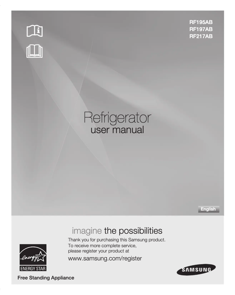 Page 1 of the manual User Manual Samsung RF217ABBP