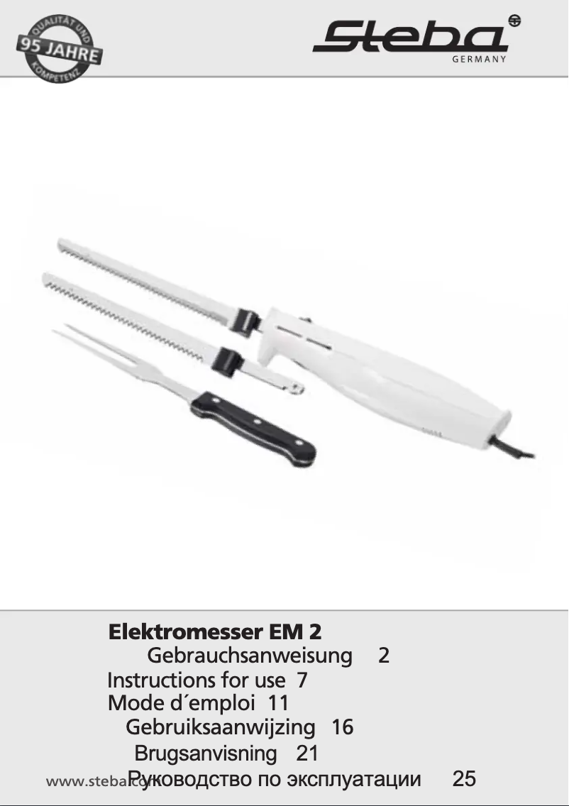 Page 1 of the manual User Manual Steba EM2