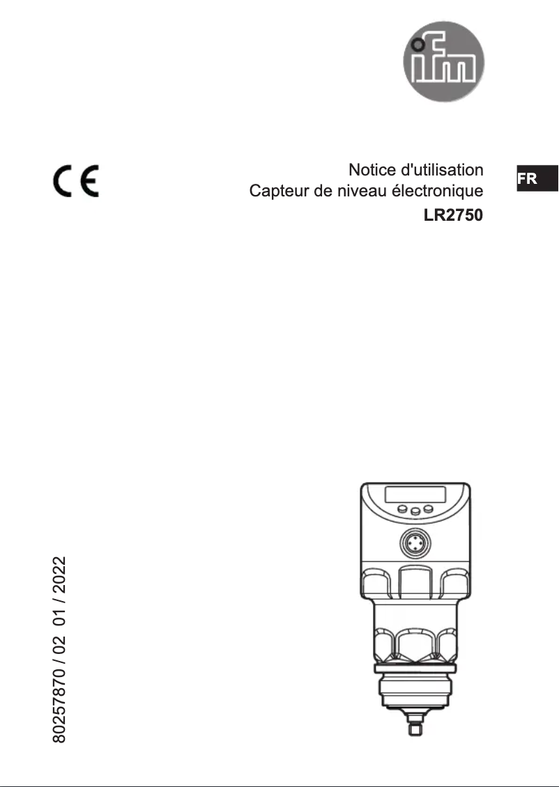 First page image of the manual for LR2750