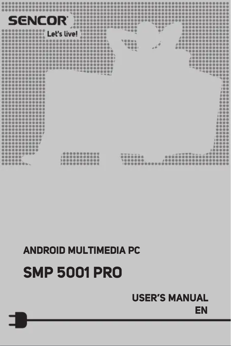 Page 1 of the manual User Manual Sencor SMP 5001 PRO