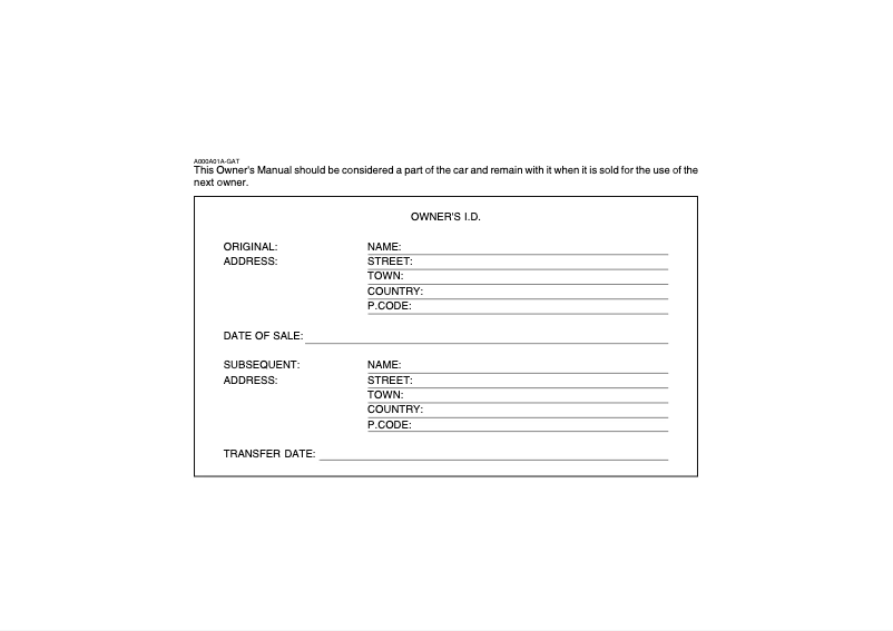 Page 1 of the manual User Manual Hyundai Getz (2006)