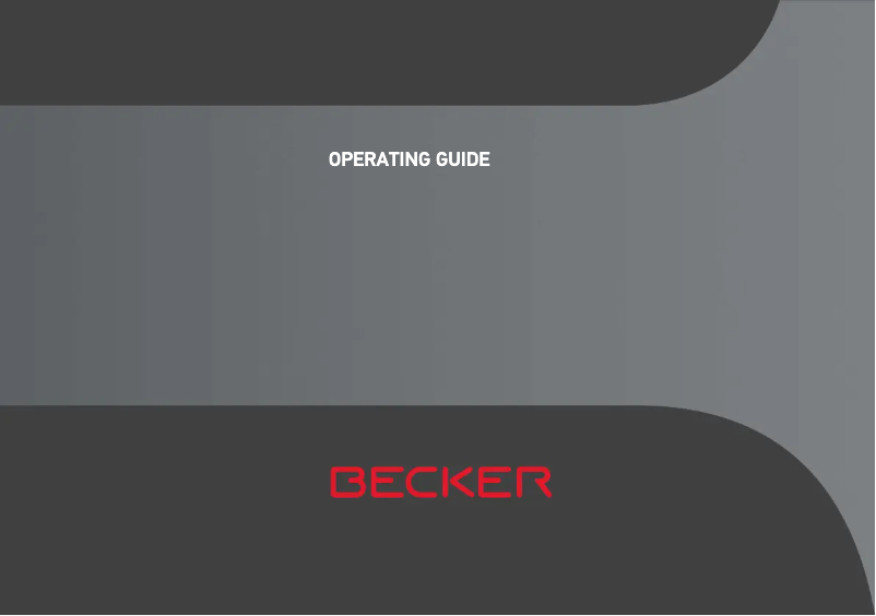 Page 1 of the manual User Manual Becker Transit.6 LMU