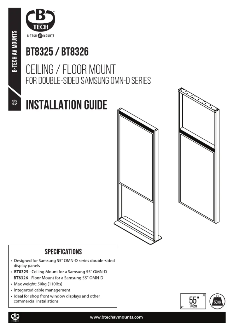 Page 1 of the manual User Manual B-Tech BT8325