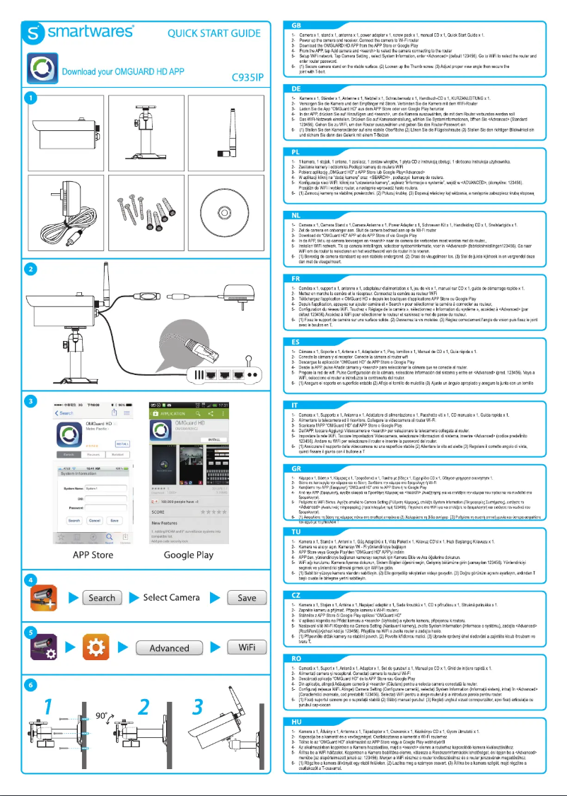 Page 1 of the manual User Manual Smartwares C935IP