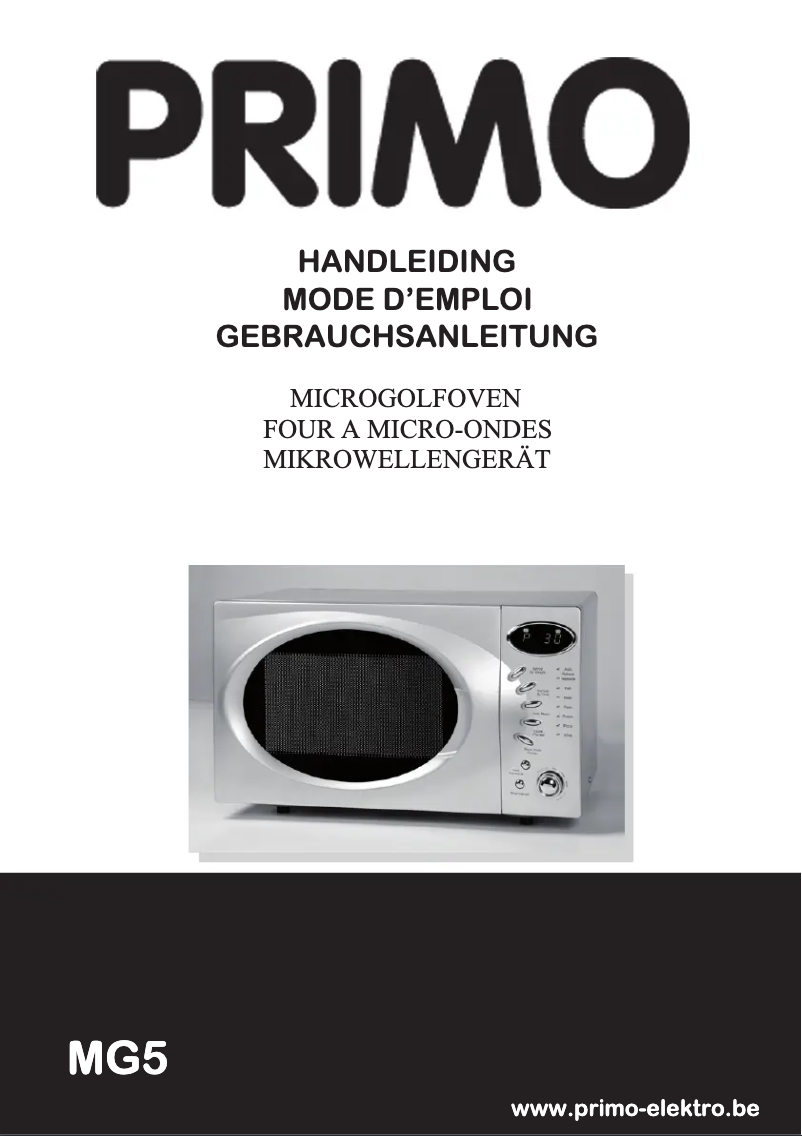 Page 1 of the manual User Manual Primo MG5