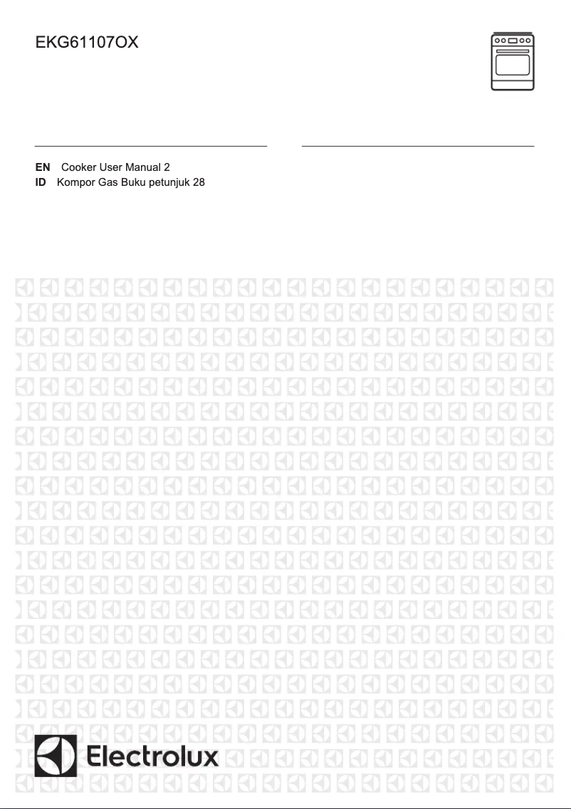 First page image of the manual for EKG61107OX