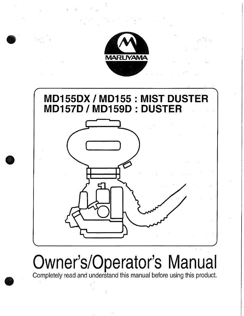 Page 1 of the manual User Manual Maruyama MD159D