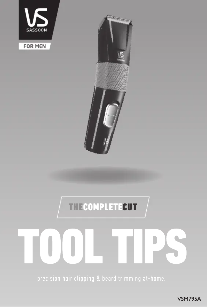Page 1 of the manual User Manual VS Sassoon The Complete Cut VSM795A