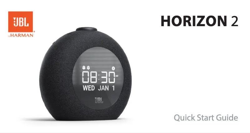 Page 1 of the manual Quick Start Guide JBL Horizon 2