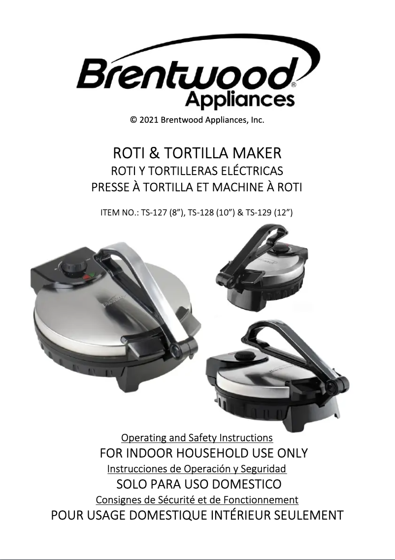 Page 1 of the manual User Manual Brentwood TS-128