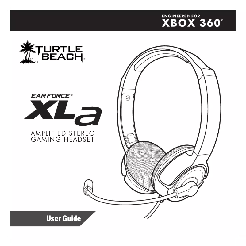 First page image of the manual for Earforce XLA