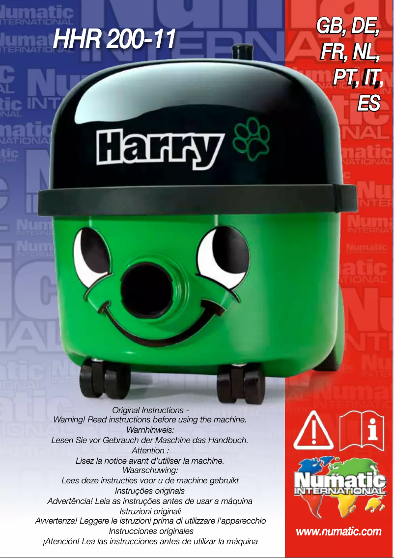 First page image of the manual for Harry Pets HHR-202