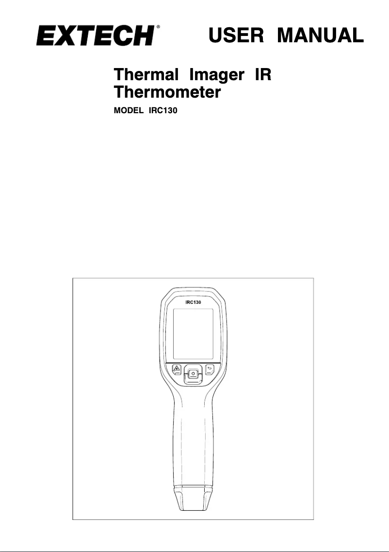 First page image of the manual for IR130