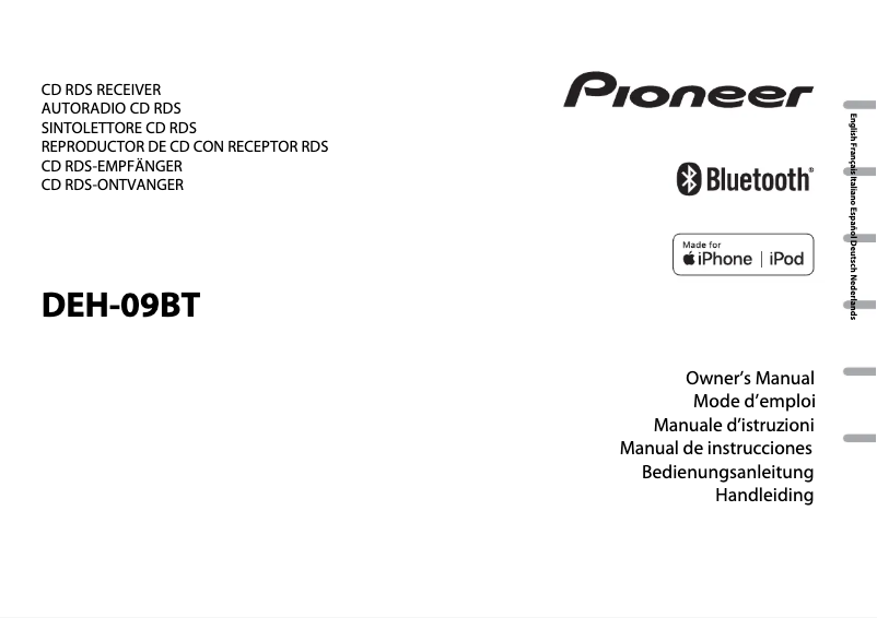 First page image of the manual for DEH-09BT