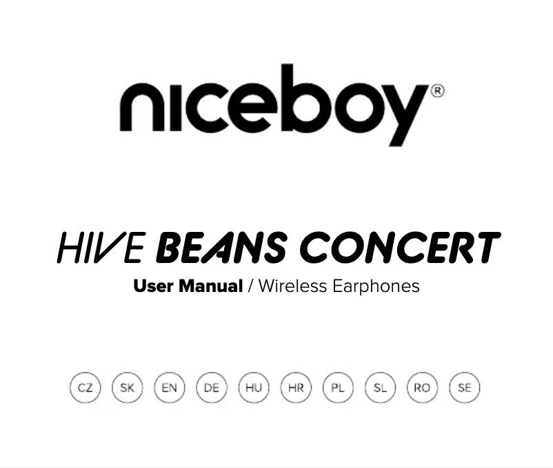 Page 1 of the manual User Manual Niceboy HIVE Beans Concert