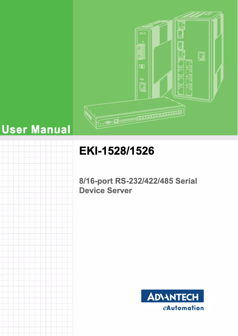 First page image of the manual for EKI-1526-BE
