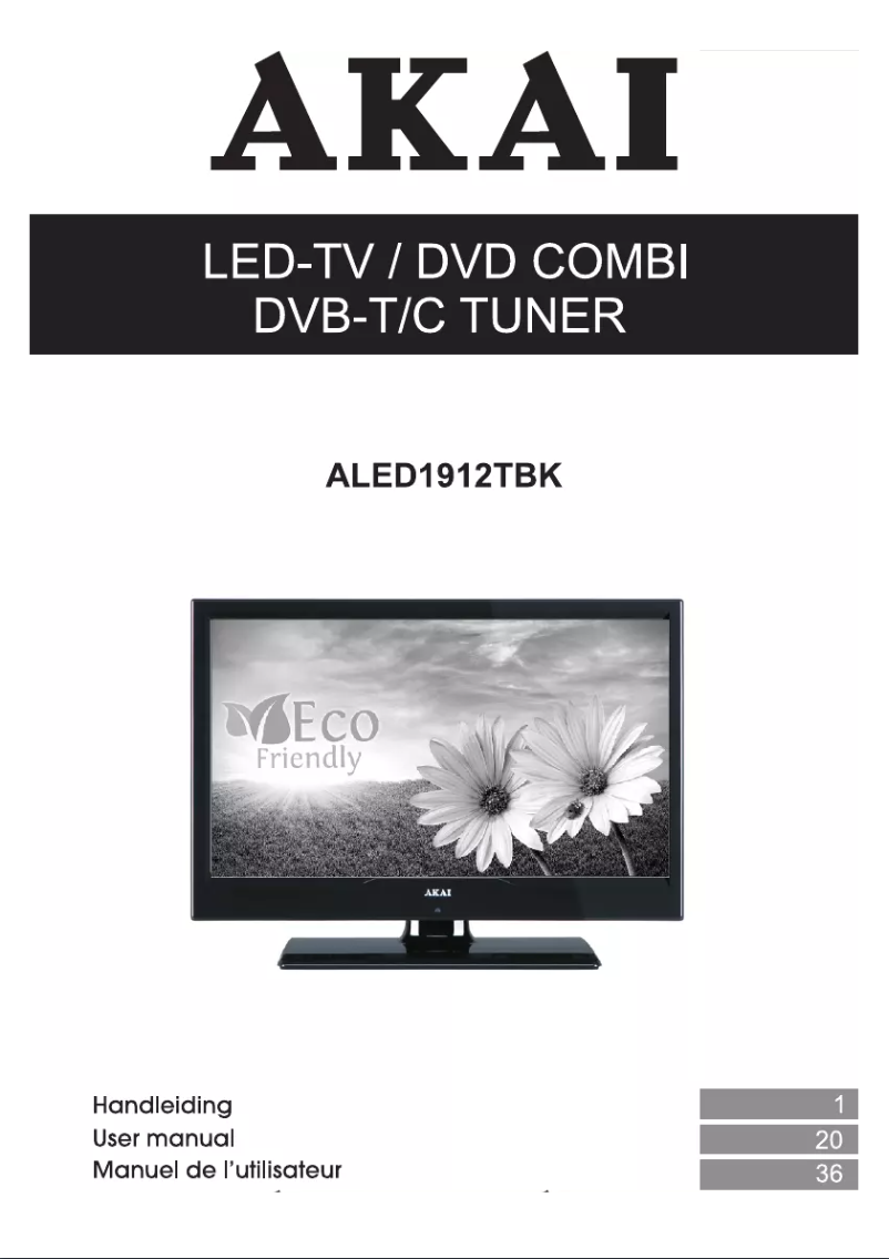 First page image of the manual for ALED1912TBK