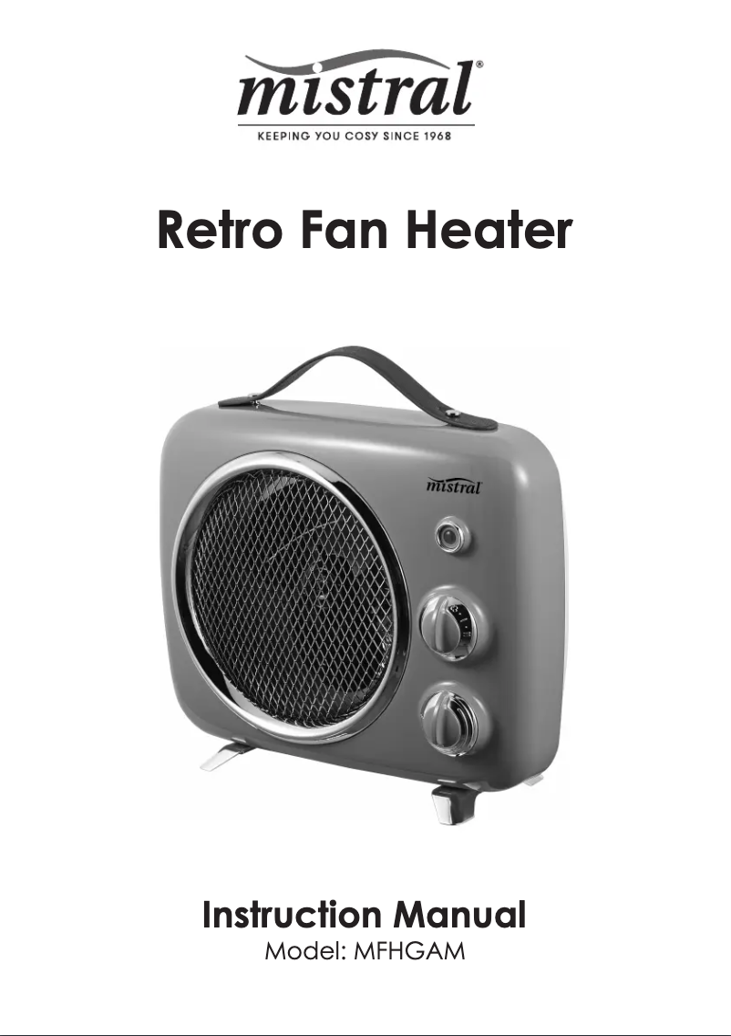 Page 1 of the manual User Manual Mistral MFHGAM